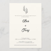 Faire-part de mariage (Dos)