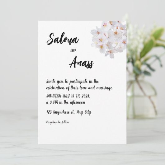 Faire-part de mariage (Debout devant)