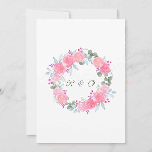 Faire-part de mariage. (Dos)