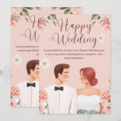 faire-part de mariage (Devant / Derrière)