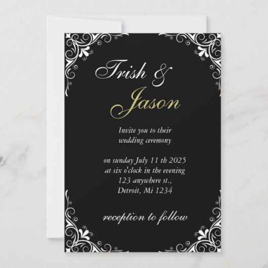 Faire-part de mariage (Devant)