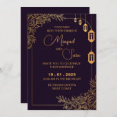 Faire-part de mariage (Devant / Derrière)