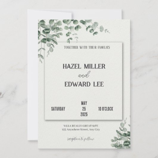 faire-part de mariage (Devant)