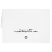 Faire-part de mariage (Dos Horizontal)