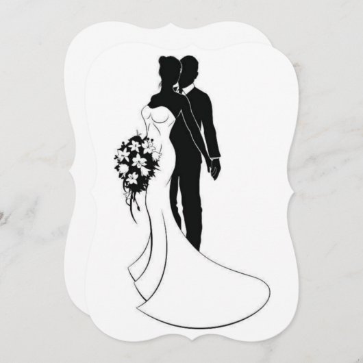 Faire-part de mariage (Devant / Derrière)