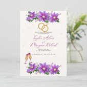 faire-part de mariage (Debout devant)