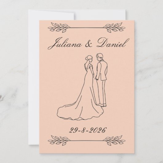 faire-part de mariage (Devant)