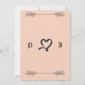 faire-part de mariage (Dos)