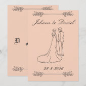 faire-part de mariage (Devant / Derrière)