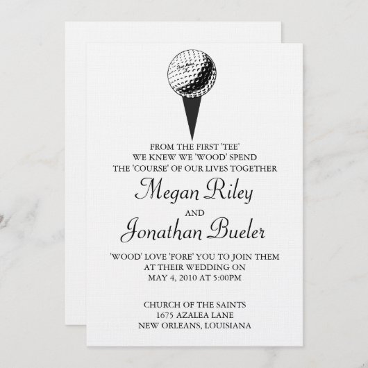 Faire-part de mariage (Devant / Derrière)