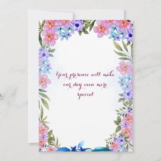 Faire-part de mariage (Dos)