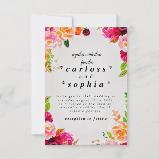 faire-part de mariage (Devant)