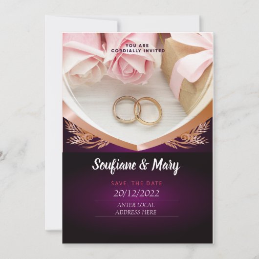 faire-part de mariage (Devant)