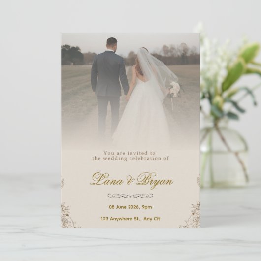 Faire-part de mariage (Debout devant)