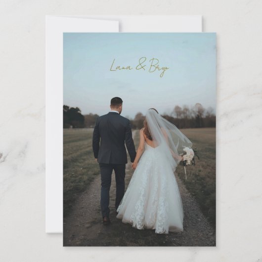 Faire-part de mariage (Dos)