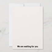 faire-part de mariage (Dos)