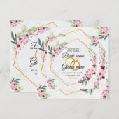 faire-part de mariage (Devant / Derrière)