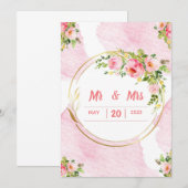 Faire-part de mariage (Devant / Derrière)