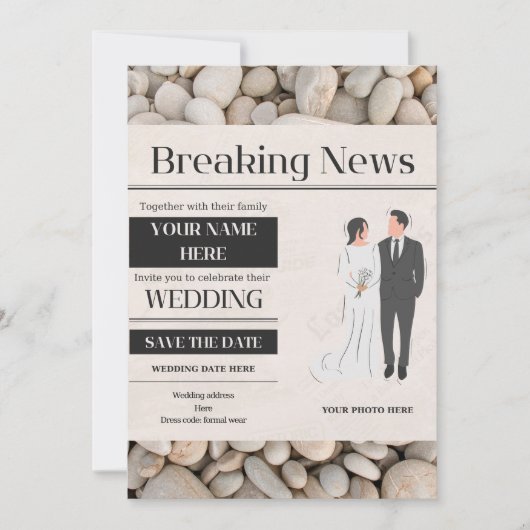 faire-part de mariage (Devant)