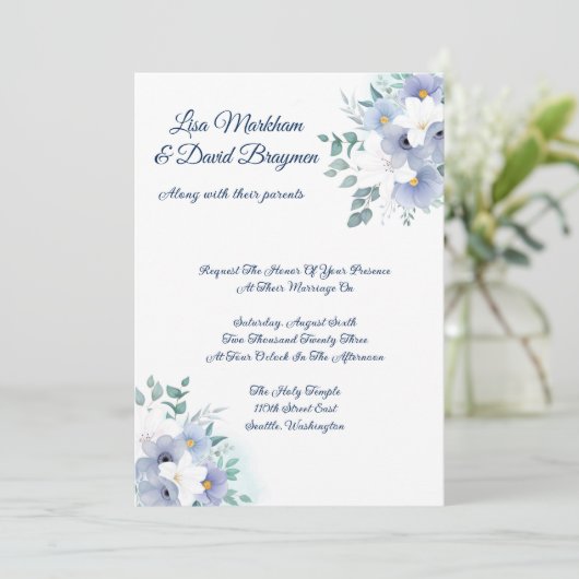 Faire-part de mariage (Debout devant)