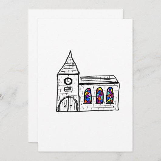 Faire-part de mariage (Devant / Derrière)