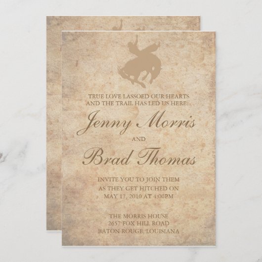 Faire-part de mariage (Devant / Derrière)