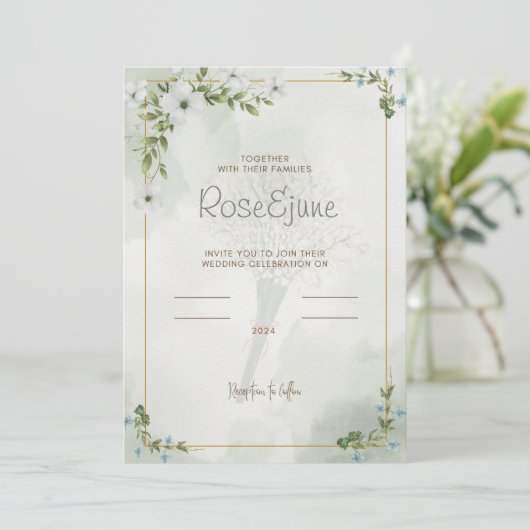 Faire-part de mariage (Debout devant)