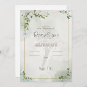 Faire-part de mariage (Devant / Derrière)