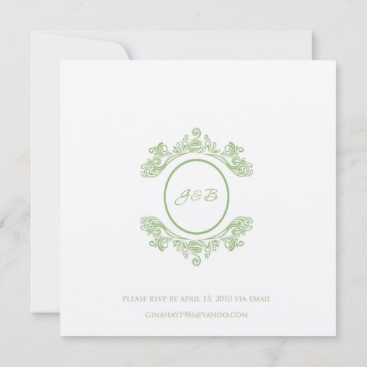 Faire-part de mariage (Dos)