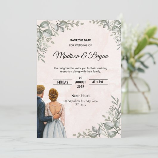 Faire-part de mariage (Debout devant)