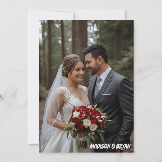 Faire-part de mariage (Dos)