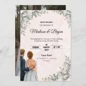 Faire-part de mariage (Devant / Derrière)