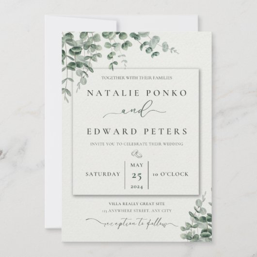 Faire-part de mariage (Devant)