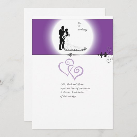 Faire-part de mariage (Devant / Derrière)