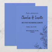 faire-part de mariage (Devant / Derrière)