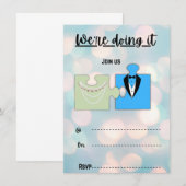 Faire-part de mariage (Devant / Derrière)
