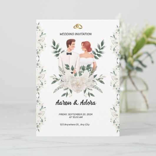 Faire-part de mariage (Debout devant)