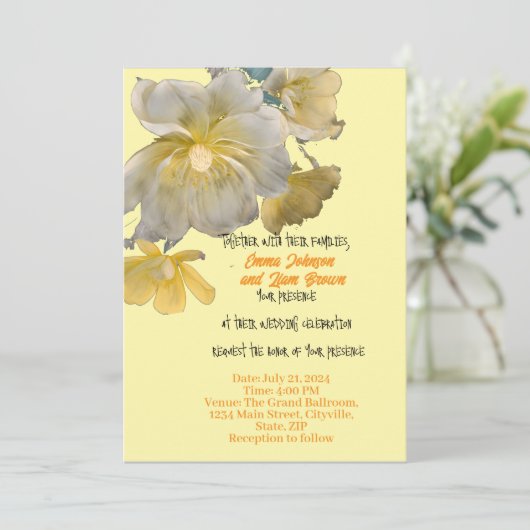 faire-part de mariage (Debout devant)