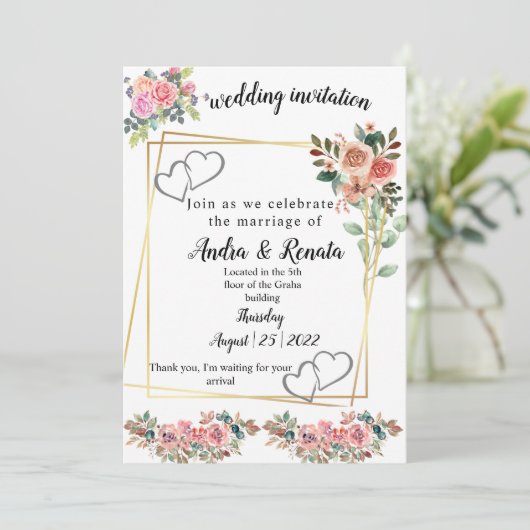 Faire-part de mariage (Debout devant)