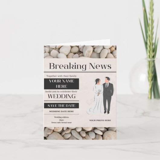 faire-part de mariage (Devant)