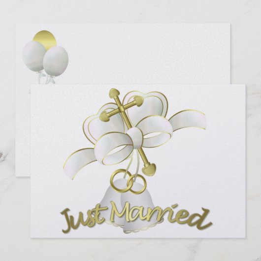 Faire-part de mariage (Devant / Derrière)