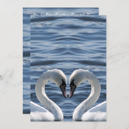 Faire-part de mariage (Devant / Derrière)