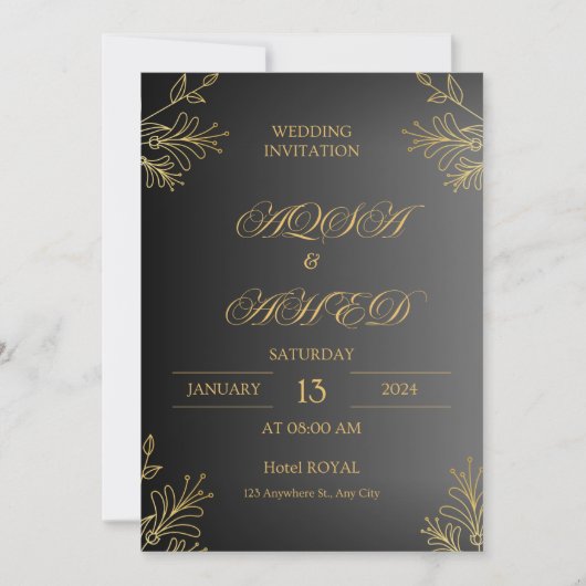 Faire-part de mariage (Devant)