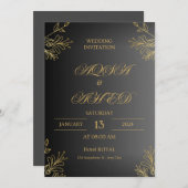 Faire-part de mariage (Devant / Derrière)