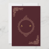 faire-part de mariage (Dos)