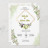 Faire-part de mariage (Devant / Derrière)