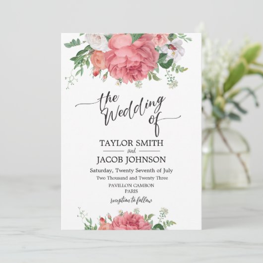 faire-part de mariage (Debout devant)