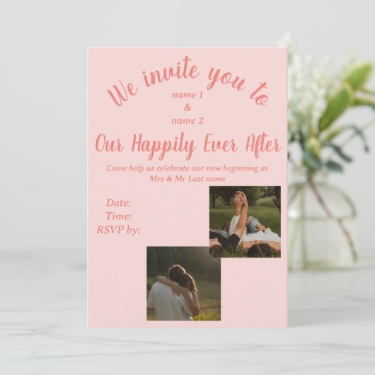 Faire-part de mariage (Debout devant)