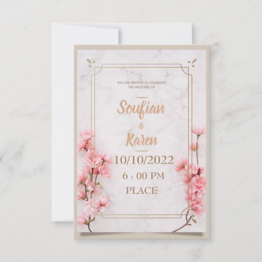 faire-part de mariage (Devant)