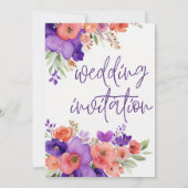 faire-part de mariage (Dos)